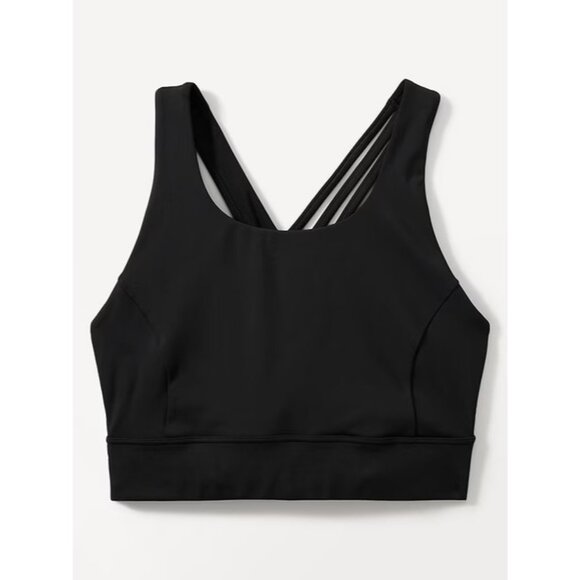 Athleta S Train Free High Neck Sports Bra Cup D-DD Small  Black - Picture 3 of 8